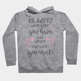 Motivational Quote in Hand Lettering Hoodie